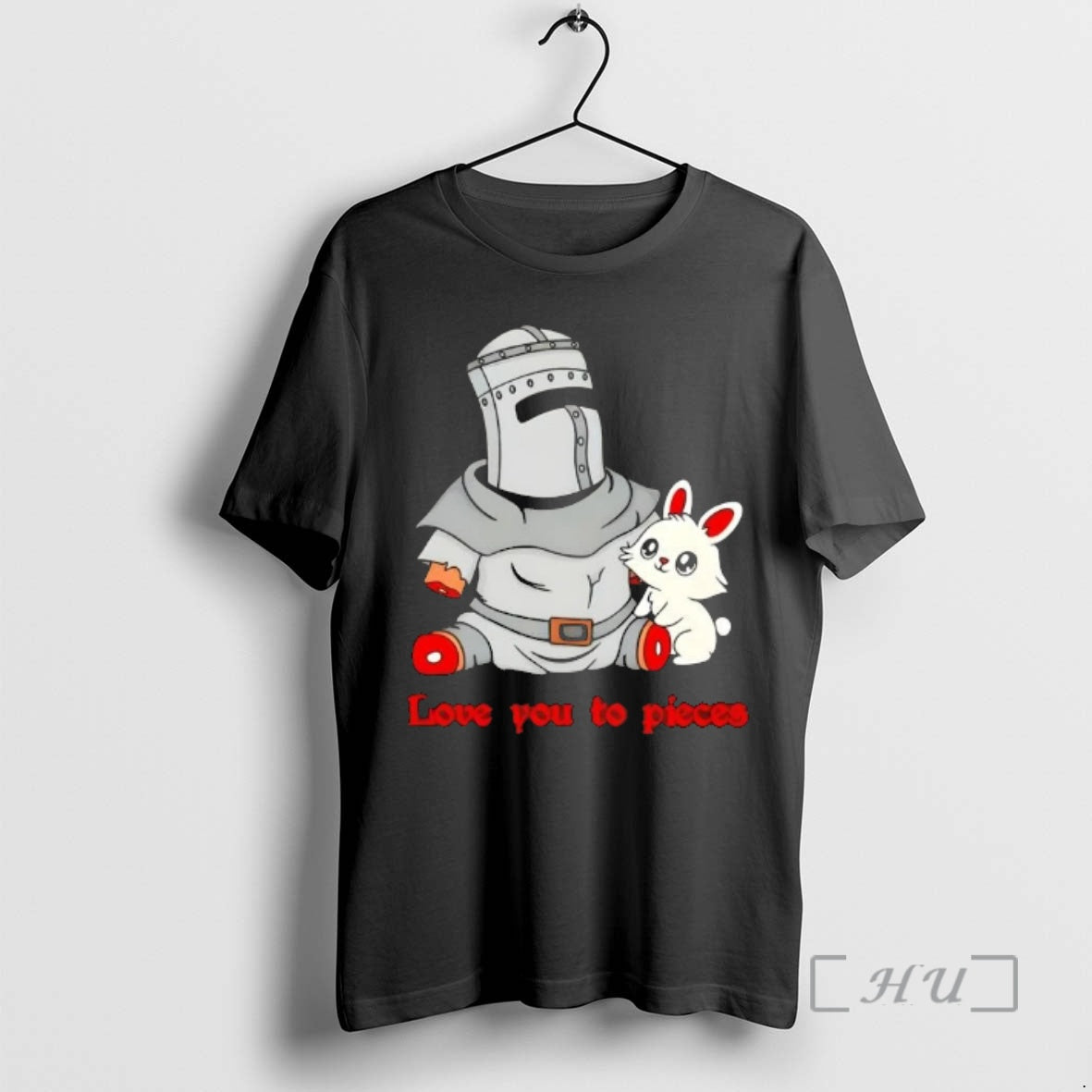 Officials Love You To Pieces Knight And Bunny Cartoon T-Shirts, Hoodie, Sweatshirt | DripVista.com