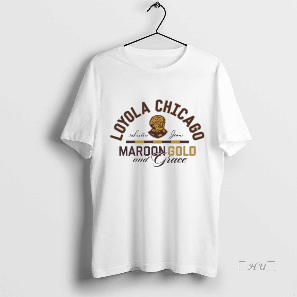 Officials Loyola Chicago Basketball Sister Jean Maroon Gold And Grace T-Shirts, Hoodie, Sweatshirt | DripVista.com
