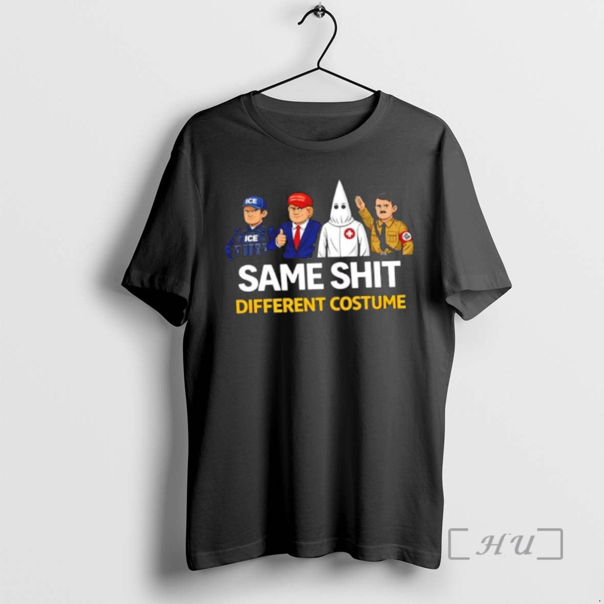 Officials Maga Red Hat Same Shit Different Costume Caricature T-Shirts, Hoodie, Sweatshirt | DripVista.com