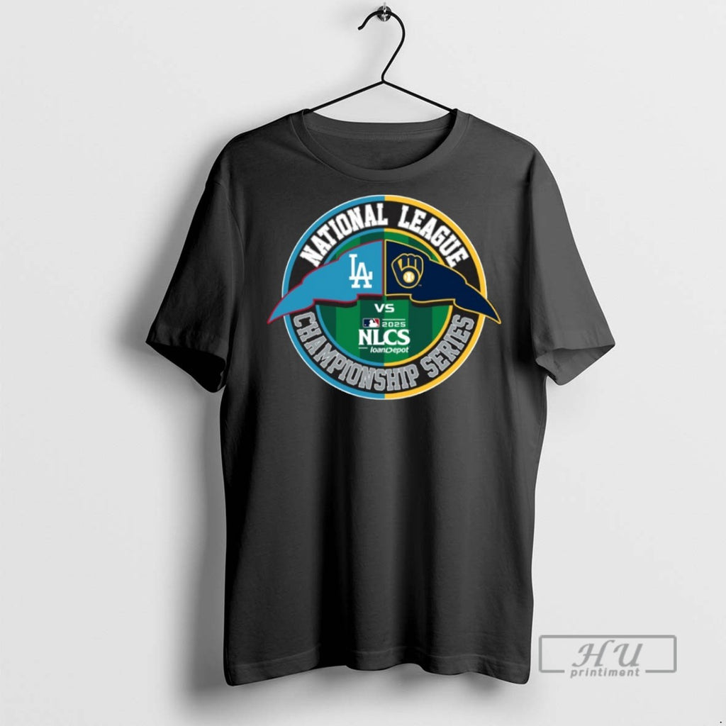 Officials Mlb Los Angeles Dodgers Vs Milwaukee Brewers 2025 Nlcs Matchup T Shirts Sweatshirt Hoodies