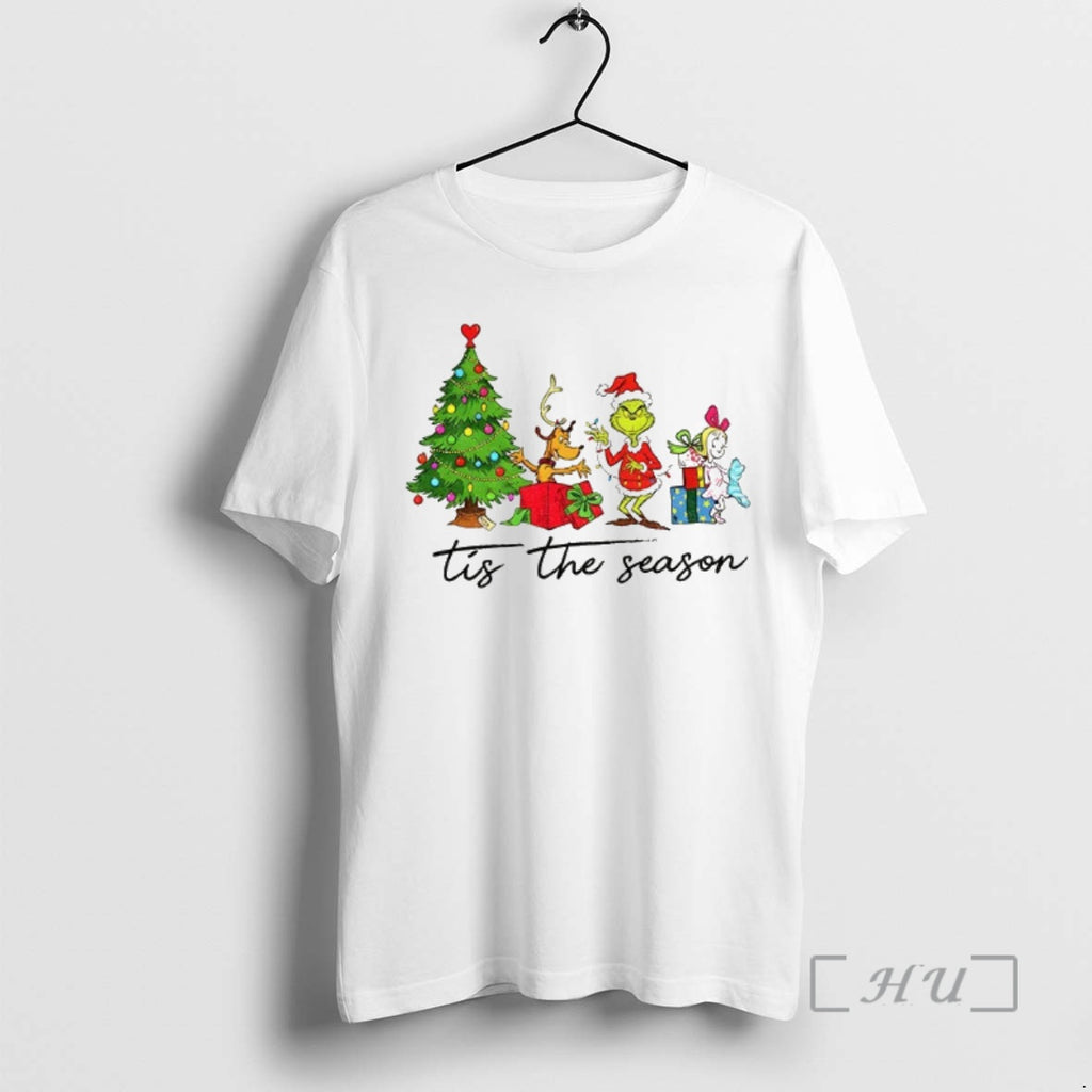 Officials Max Grinch Cindy Lou Who Santa Hat Tis The Season Merry Christmas Premium T-Shirts, Hoodie, Sweatshirt