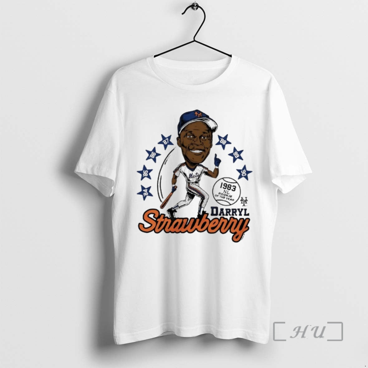 Officials Mets Darryl Strawberry 1983 Nl Rookie Of The Year Caricature Premium T Shirts Sweater Hoodie, Sweatshirt