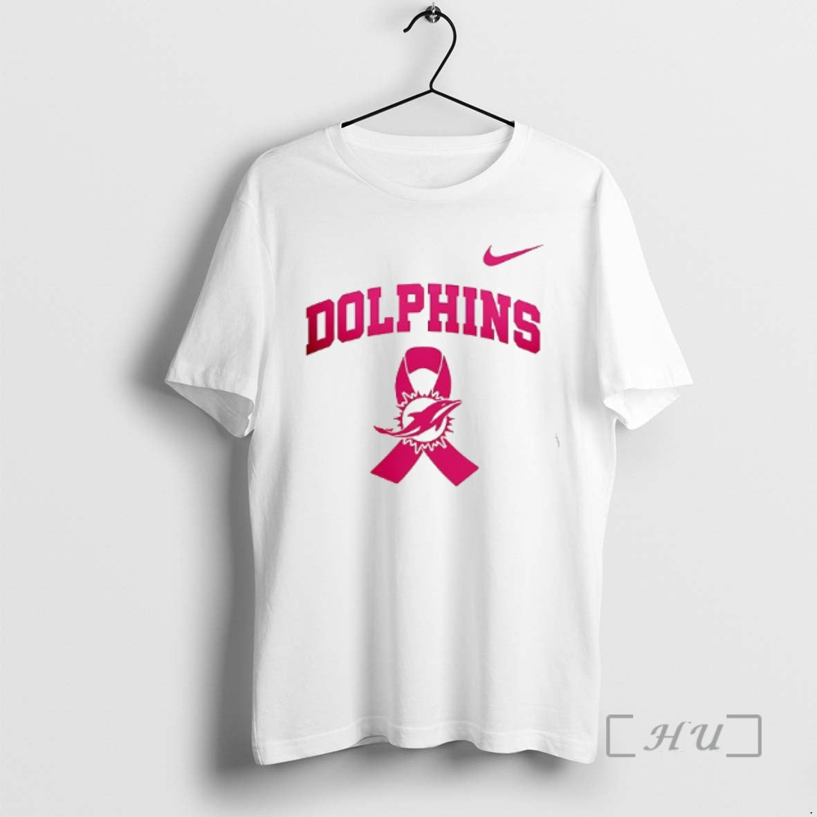 Officials Miami Dolphins Cancer Awareness Never Ever Giving Up Hope T-Shirts, Hoodie, Sweatshirt | DripVista.com