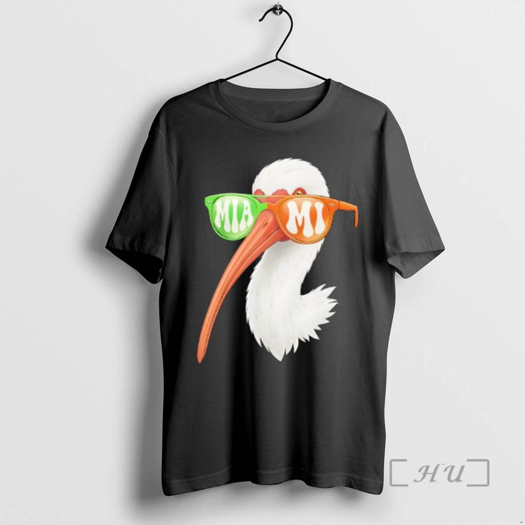 Officials Miami White Ibis With Sunglasses T-Shirts, Hoodie, Sweatshirt | DripVista.com