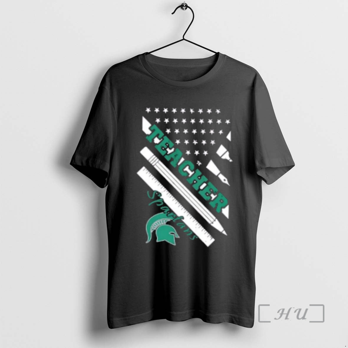 Officials Michigan State Spartans X Teacher American Flag T-Shirts, Hoodie, Sweatshirt | DripVista.com