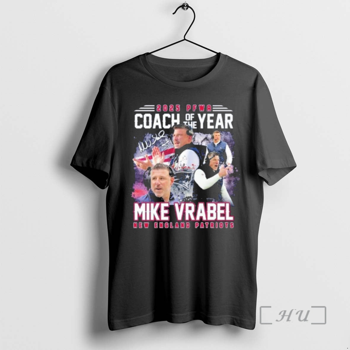 Officials Mike Vrabel 2025 Pfwa Coach Of The Year T-Shirts, Hoodie, Sweatshirt | DripVista.com