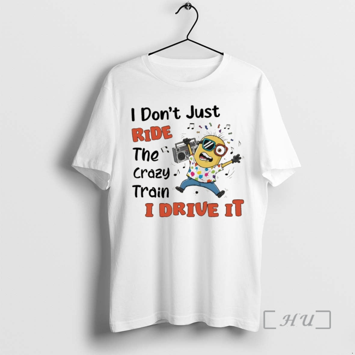Officials Minion I Dont Just Ride The Crazy Train I Drive It Premium T Shirts Hoodie, Sweatshirt | DripVista.com