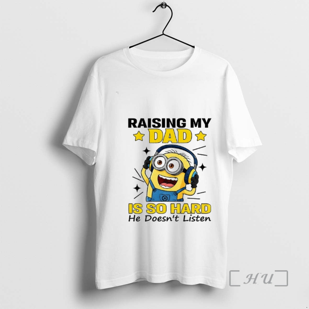 Officials Minion Raising My Dad Is So Hard He Doesnt Listen Premium T Shirts Sweater Hoodie, Sweatshirt | DripVista.com