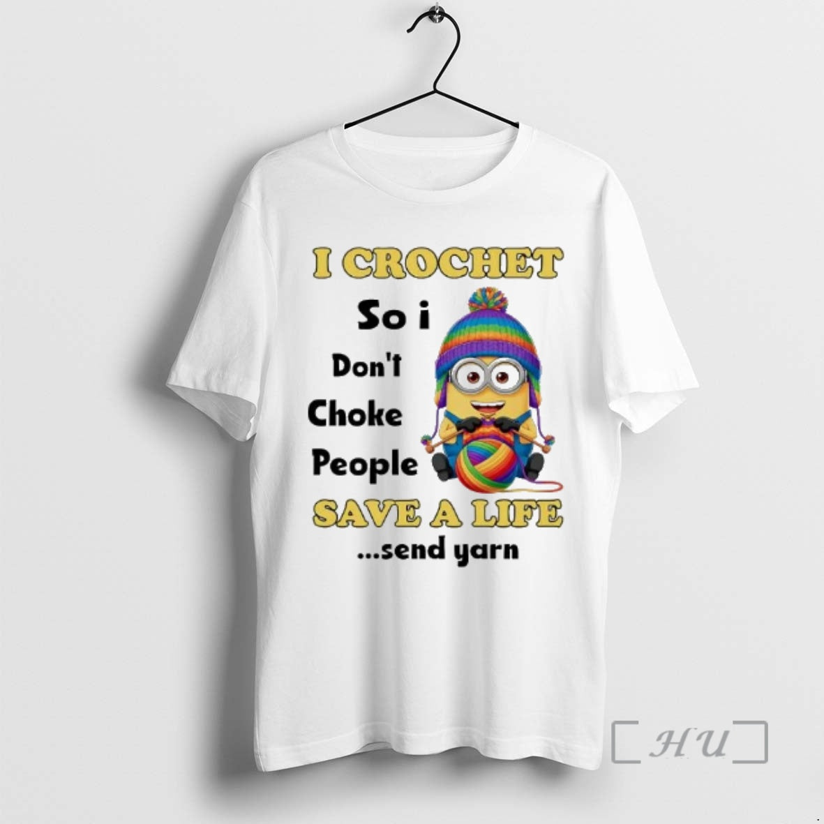 Officials Minions I Crochet So I Dont Choke People Save A Life Premium T Shirts Hoodie, Sweatshirt | DripVista.com