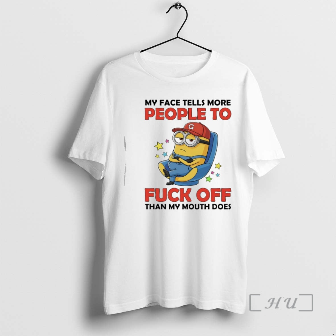 Officials Minions My Face Tells More People To Fuck Off Than My Mouth Does Premium T-Shirts, Hoodie, Sweatshirt