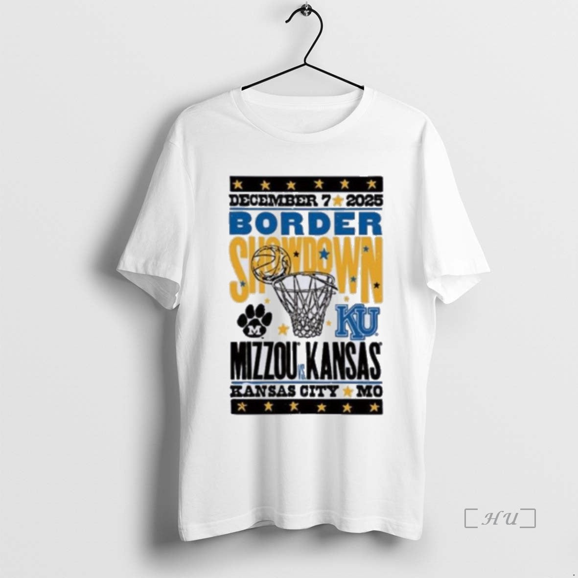 Officials Mizzou Vs Kansas Basketball Border Showdown December 7 2025 T-Shirts, Hoodie, Sweatshirt | DripVista.com