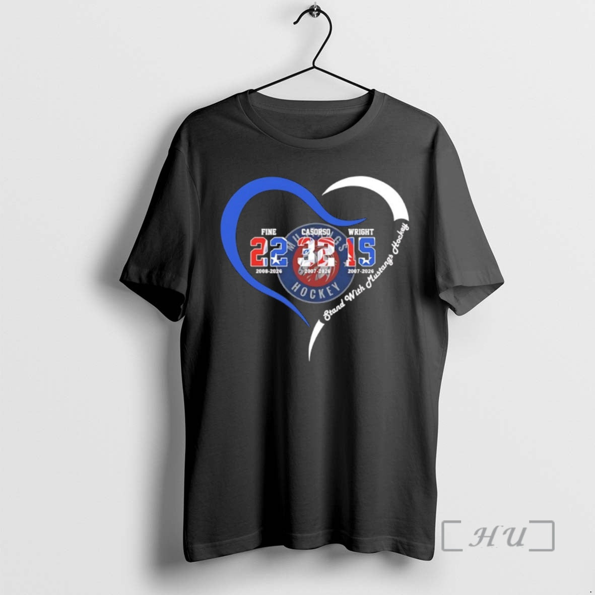 Officials Mustangs Hockey Fine 22 Casorso 32 And Wright 15 Stand With Mustangs Hockey Premium T-Shirts, Hoodie, Sweatshirt