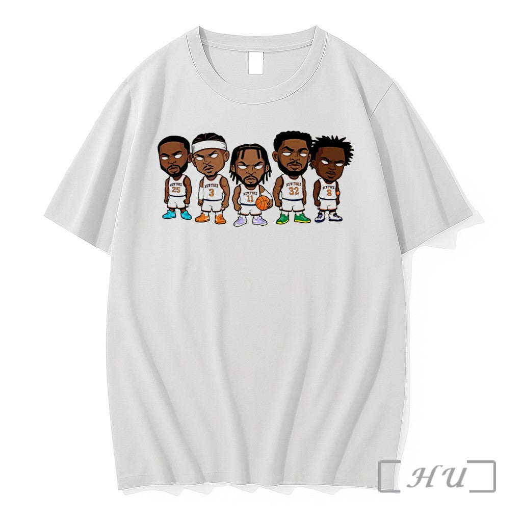Officials Ny Basketball Toon Squad Caricature Tee