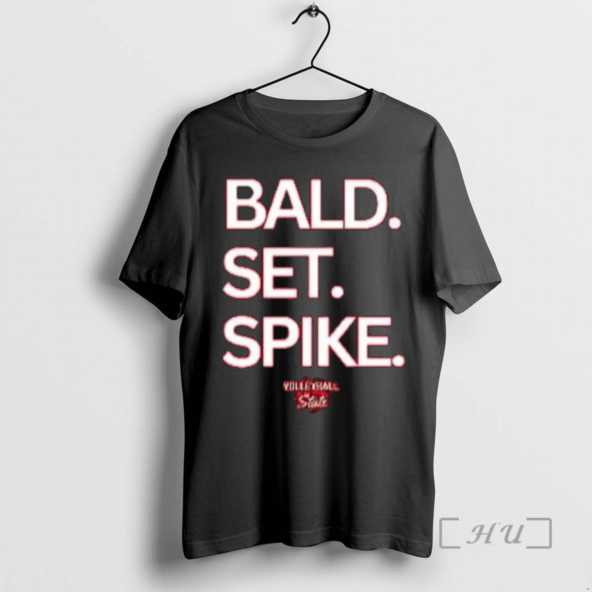 Officials Nebraska Huskers Volleyball Bald Set Spike T-Shirts, Hoodie, Sweatshirt | DripVista.com