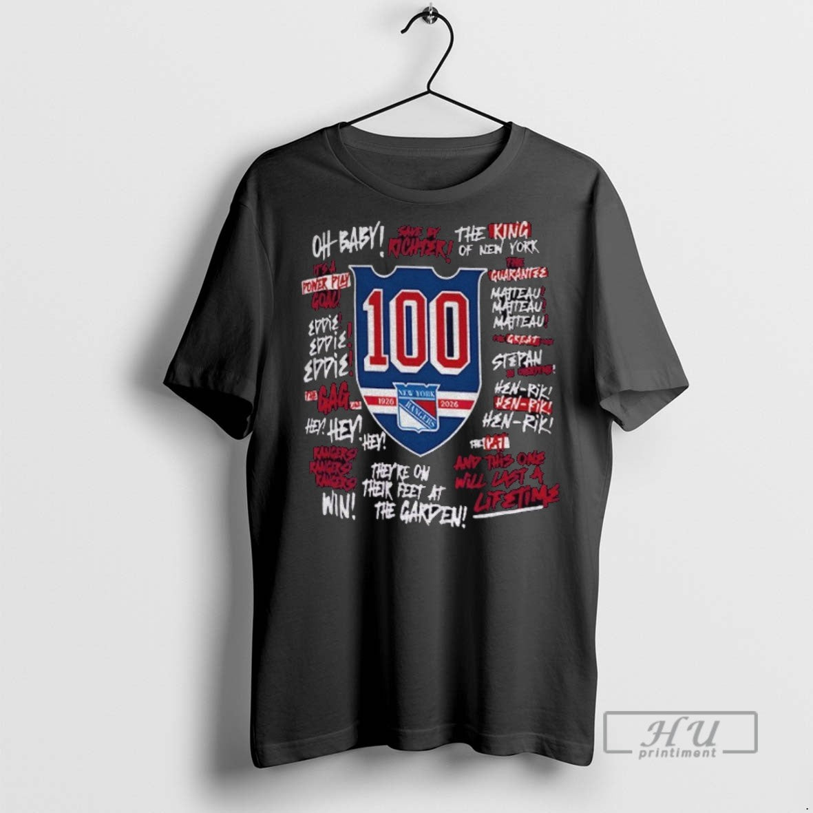 Officials New York Rangers 100 Years Oh Baby The King Of New York Hen Rik