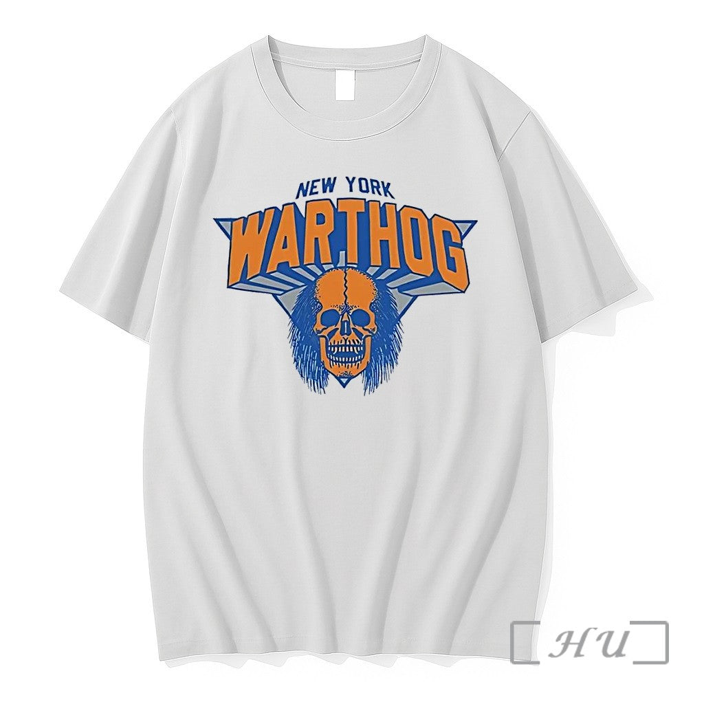 Officials New York Warthog Skull Graphic New York Warthog White