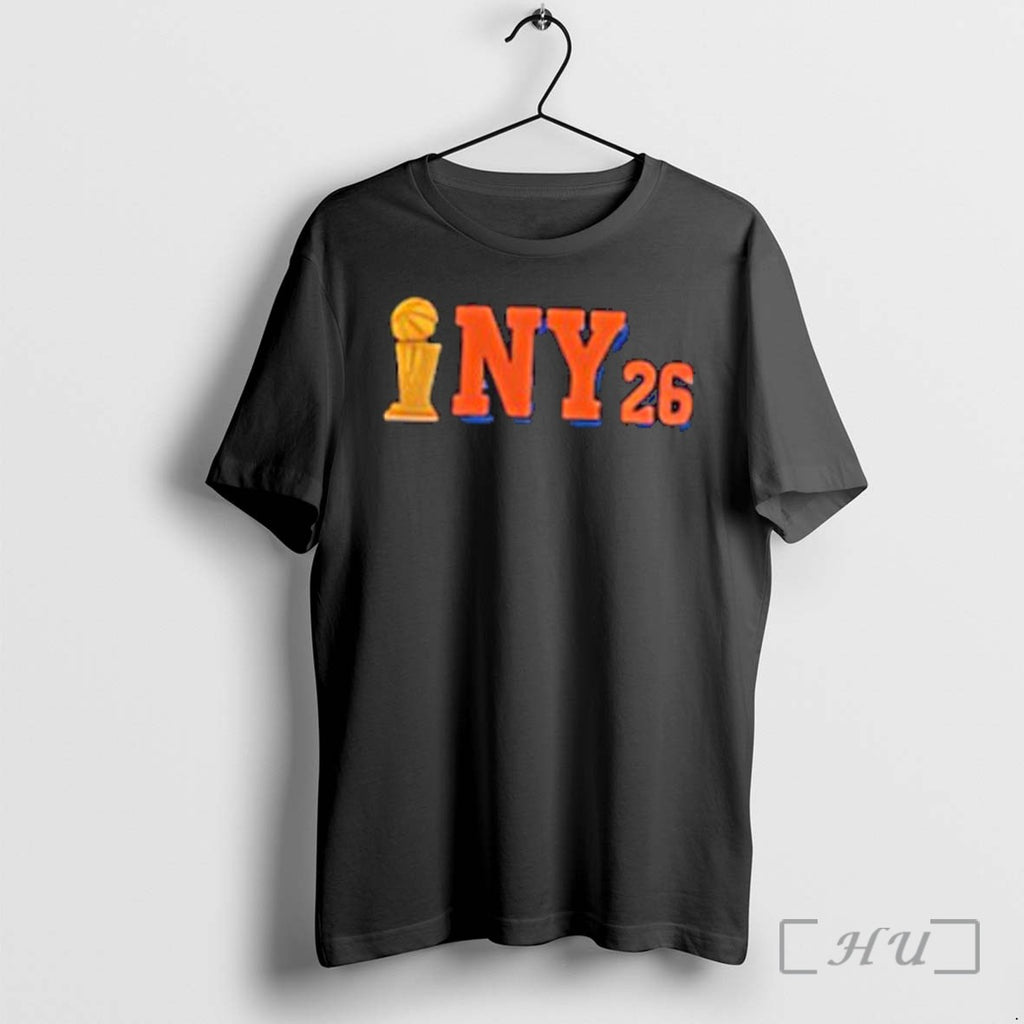 Officials New York Basketball Ny26 Championship Trophy Logo Tee
