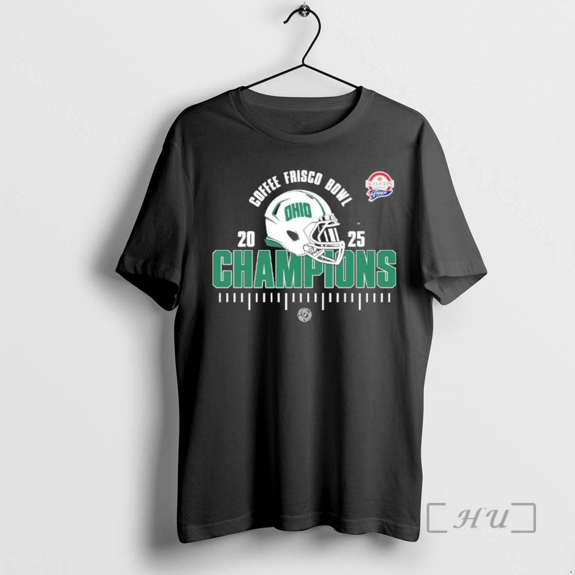 Officials Ohio Bobcats Scooters Coffee Frisco Bowl Champions 2025 Ncaa Football Premium T Shirts Sweater Hoodie, Sweatshirt