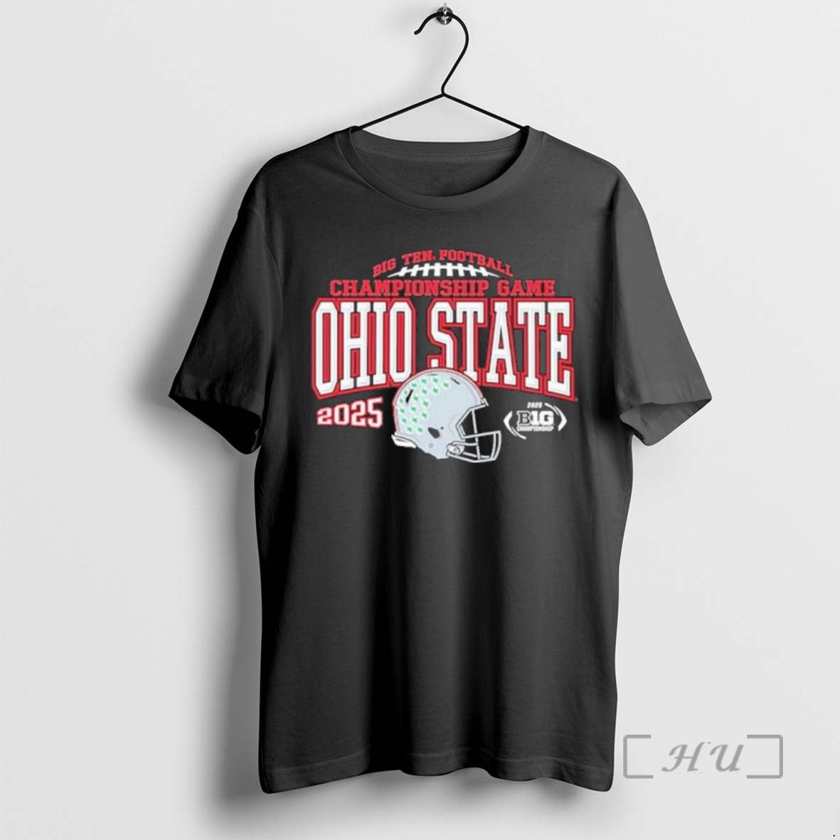 Officials Ohio State Football 2025 Big 10 Championship Game Helmet T-Shirts, Hoodie, Sweatshirt | DripVista.com