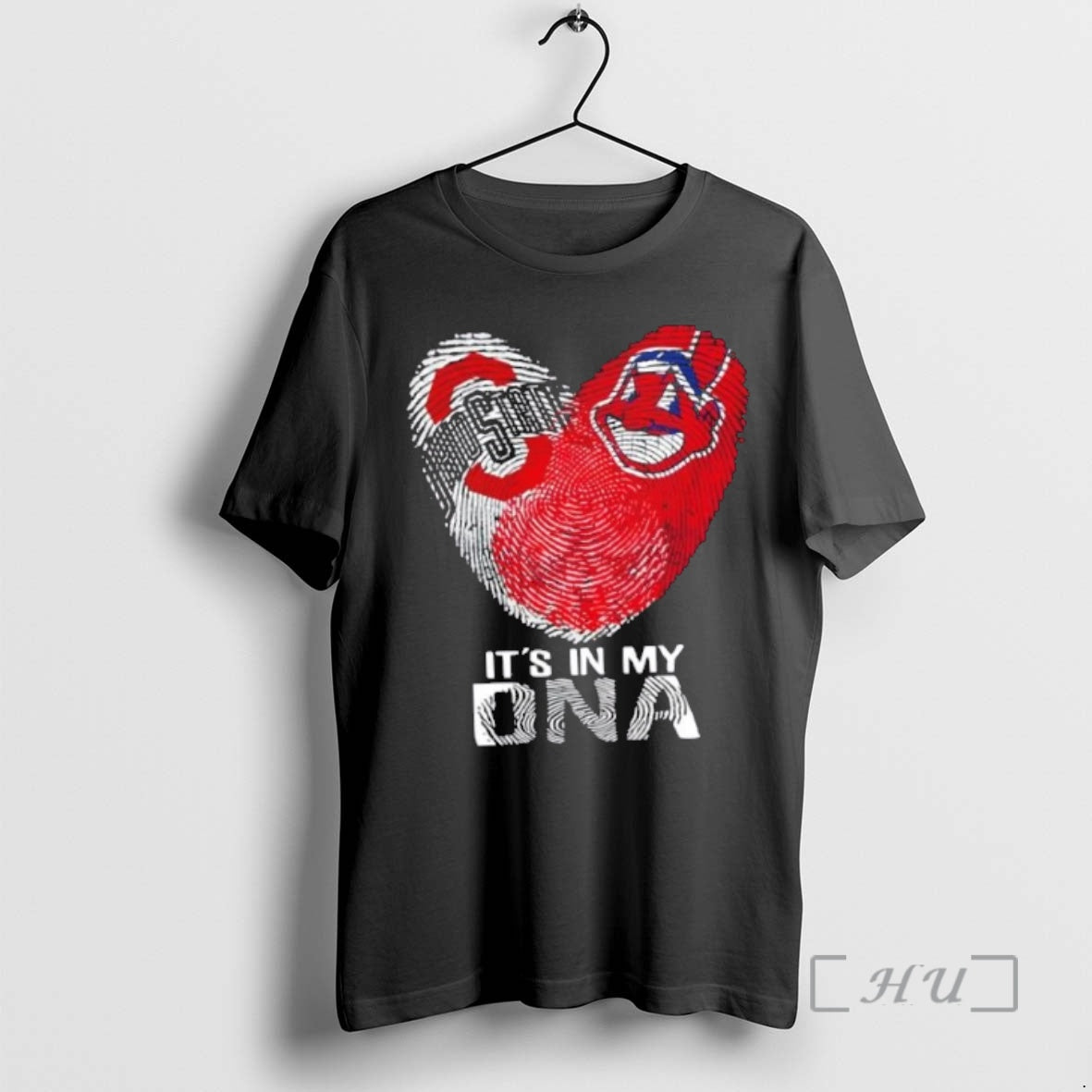 Officials Ohio City Sports State Buckeyes X Cleveland Indians Its In My Dna Fingerprint Heart T-Shirts, Hoodie, Sweatshirt