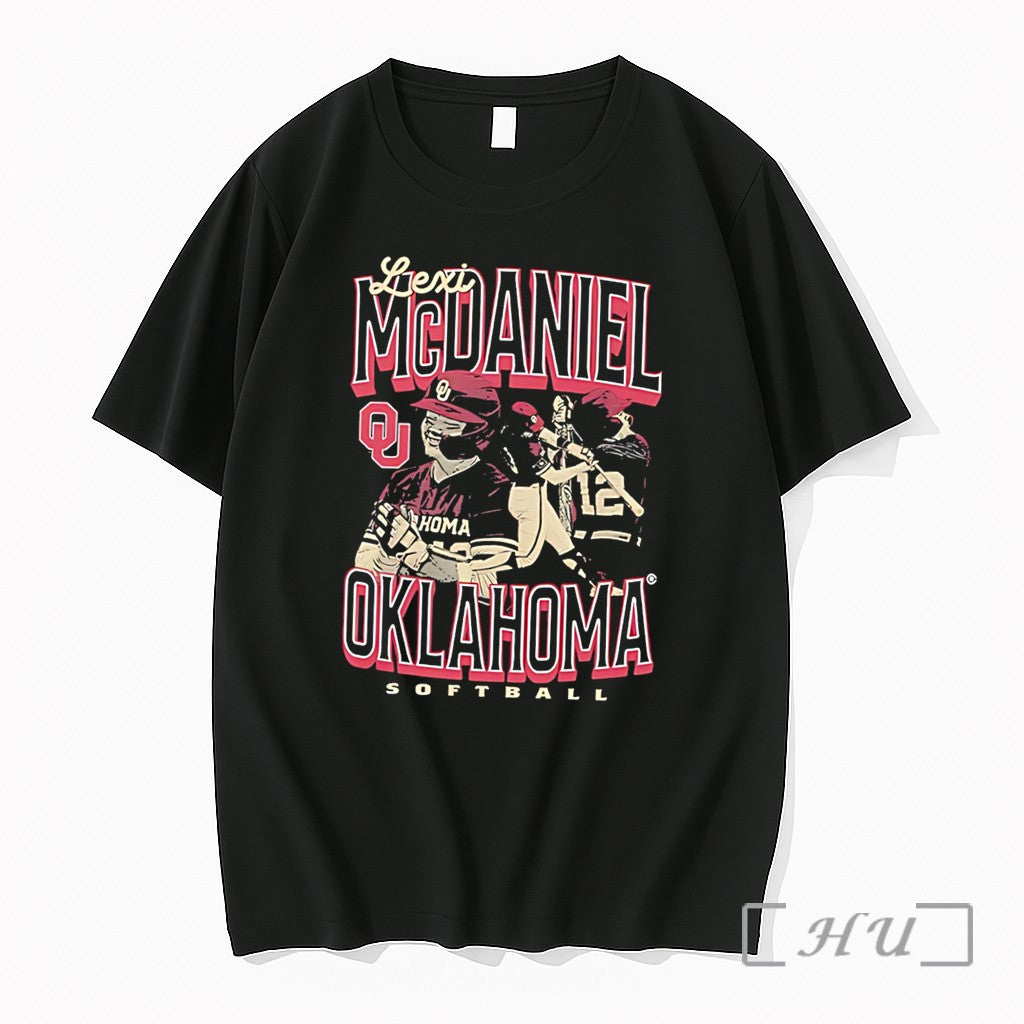 Officials Oklahoma Sooners Softball Lexi Mcdaniel Posing Vintage Tee