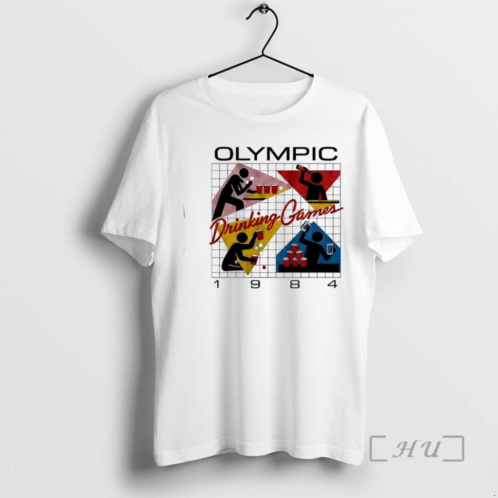 Officials Olympic Drinking Games 1984 Retro T-Shirts, Hoodie, Sweatshirt | DripVista.com