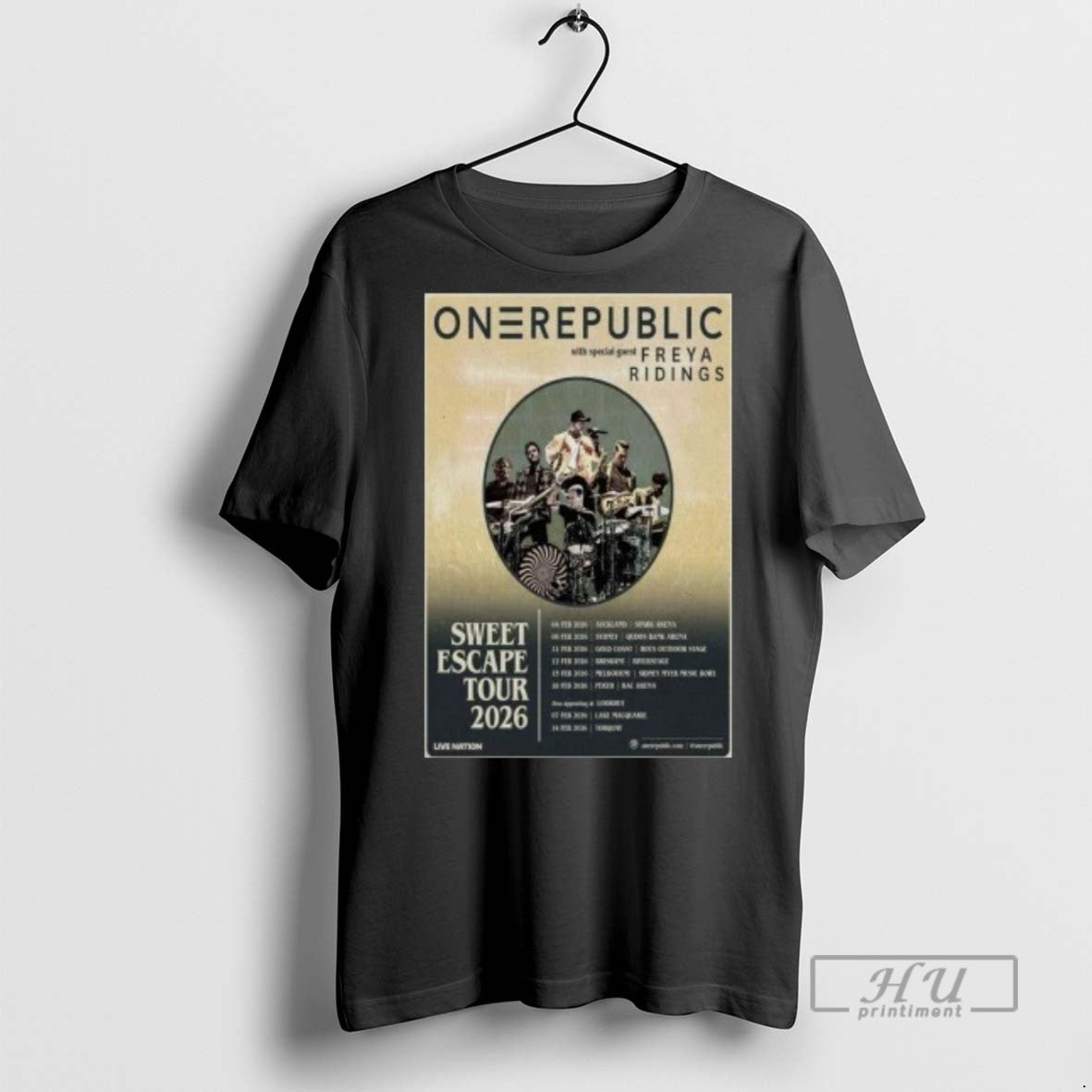 Officials Onerepublic Sweet Escape Tour Australia And New Zealand 2026 T Shirts Sweatshirt Hoodies
