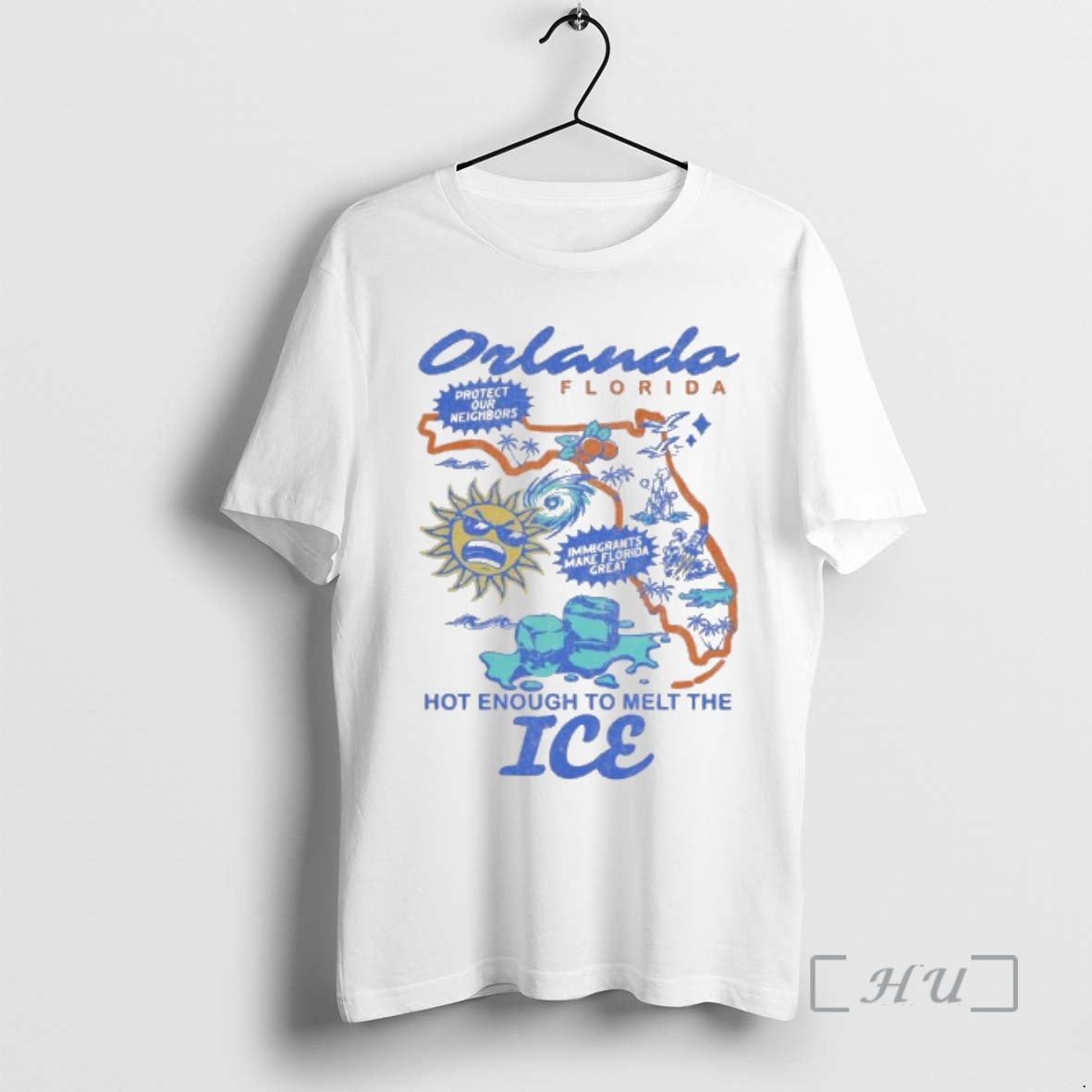 Officials Orlando Fl Hot Enough To Melt The Ice T-Shirts, Hoodie, Sweatshirt | DripVista.com
