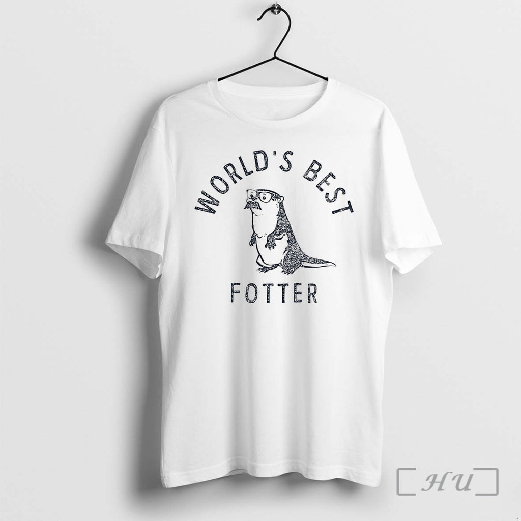 Officials Otter Dad Pun Worlds Best Fotter Funny Animal Fathers Day Premium T Shirts Sweater