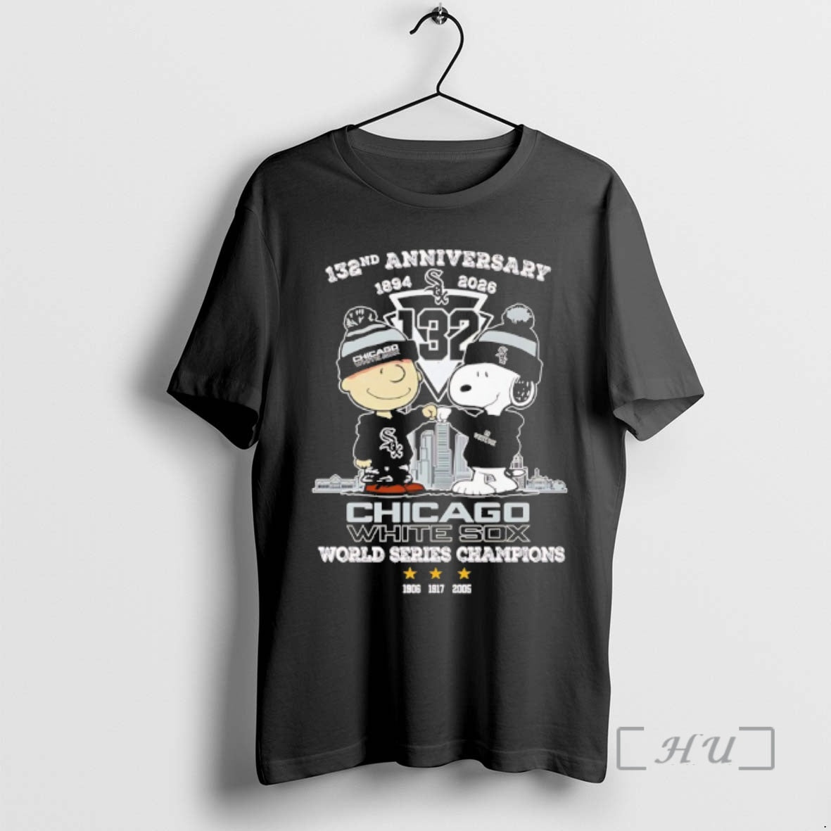 Officials Peanuts X Chicago White Sox 132th Anniversary 1894 2026 3x World Series Champions Premium T-Shirts, Hoodie,...