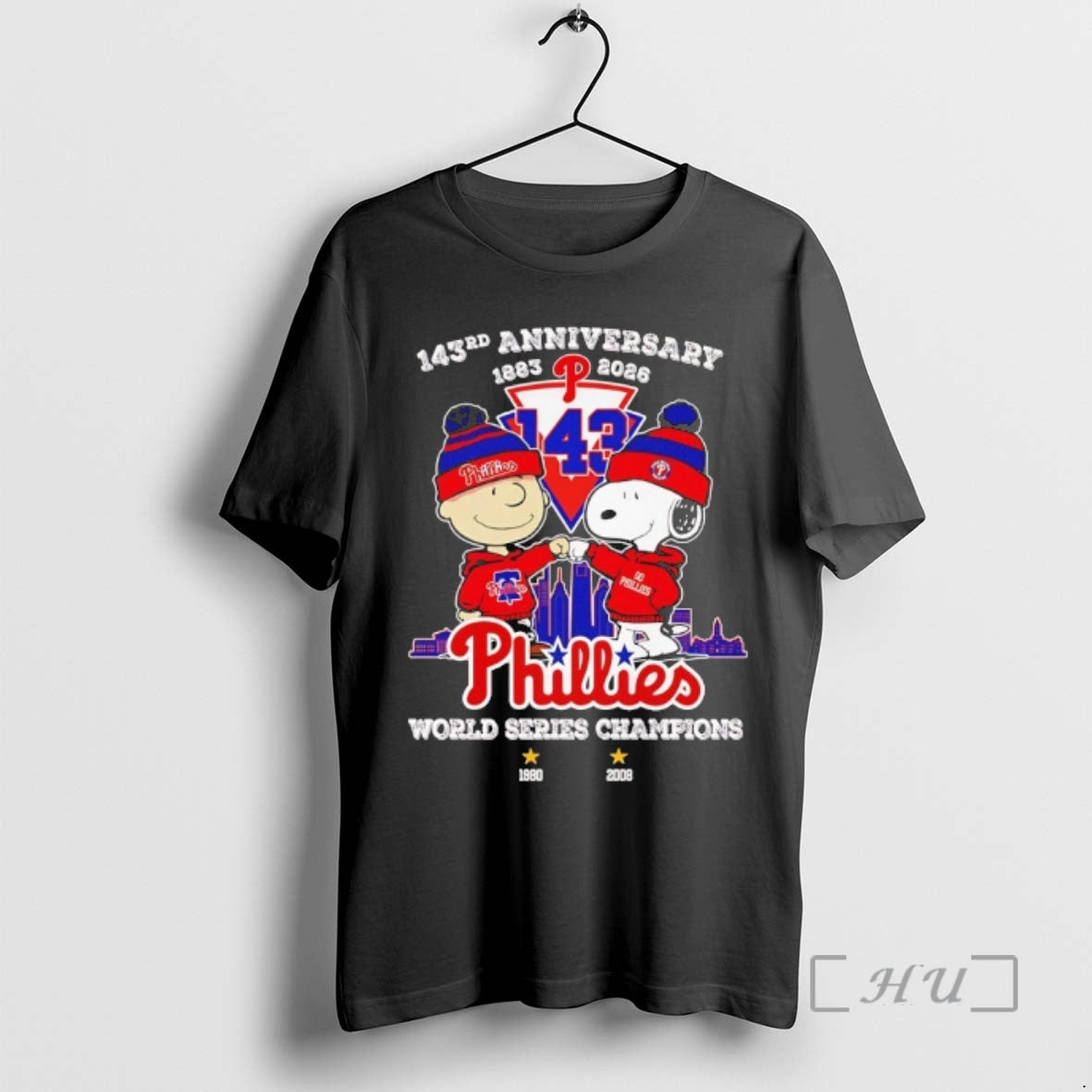 Officials Peanuts X Philadelphia Phillies 143th Anniversary 1883 2026 2x World Series Champions Premium T-Shirts, Hoodie,...