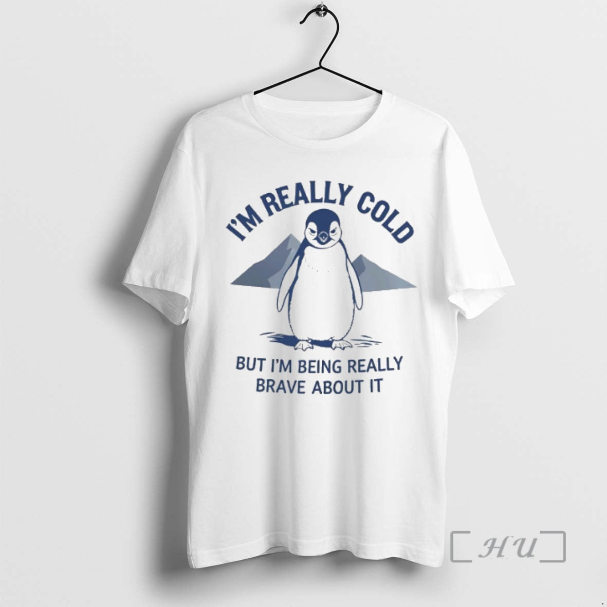 Officials Penguin Im Really Cold But Im Being Really Brave About It Premium T Shirts Hoodie, Sweatshirt | DripVista.com