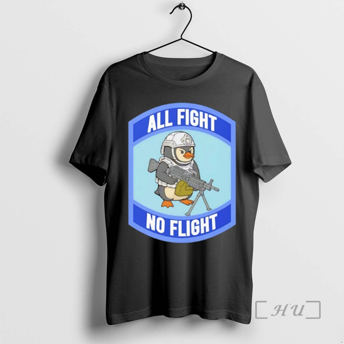 Officials Penguin With Guns All Fight No Flight T-Shirts, Hoodie, Sweatshirt | DripVista.com
