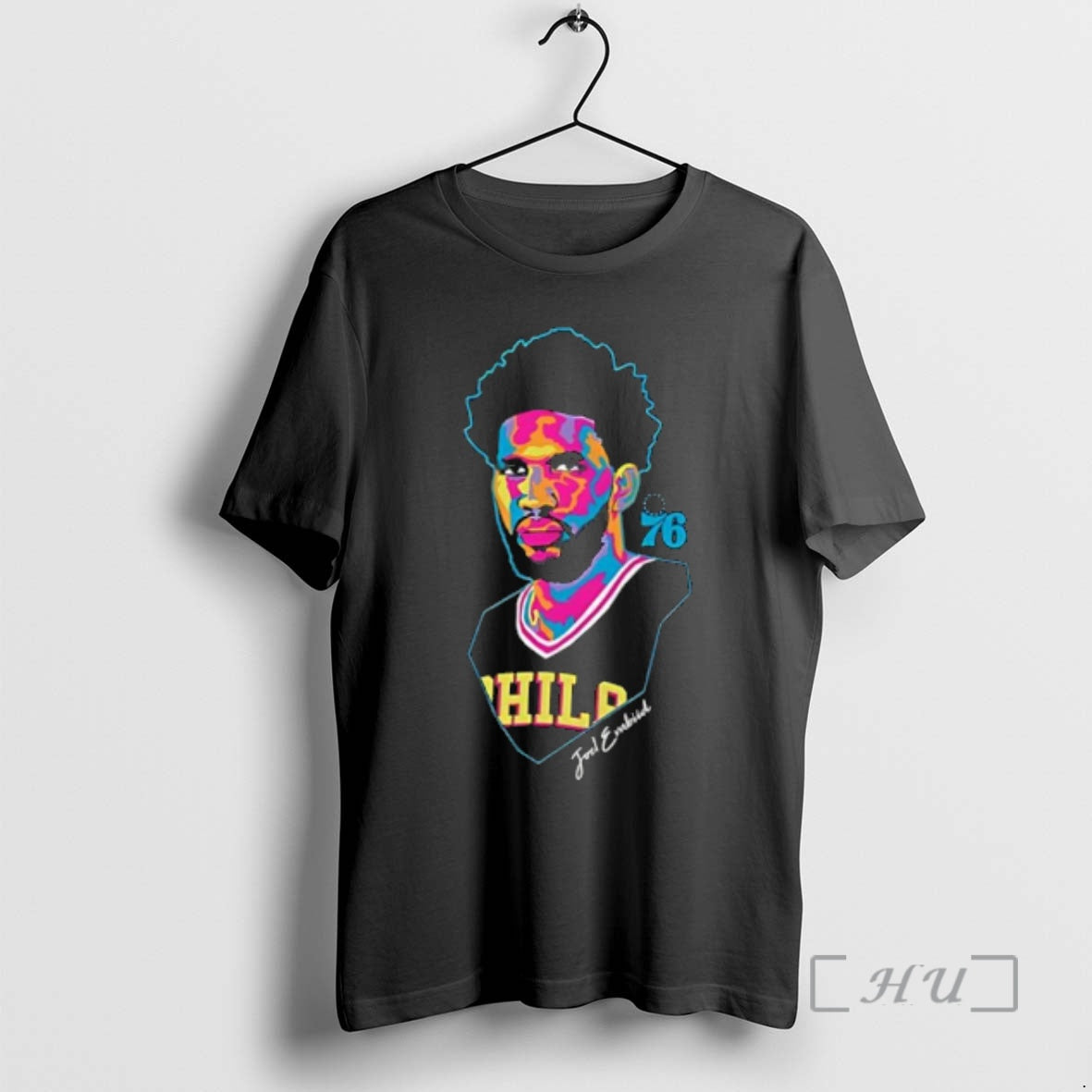 Officials Philadelphia 76ers Joel Embiid Artist Design T-Shirts, Hoodie, Sweatshirt | DripVista.com