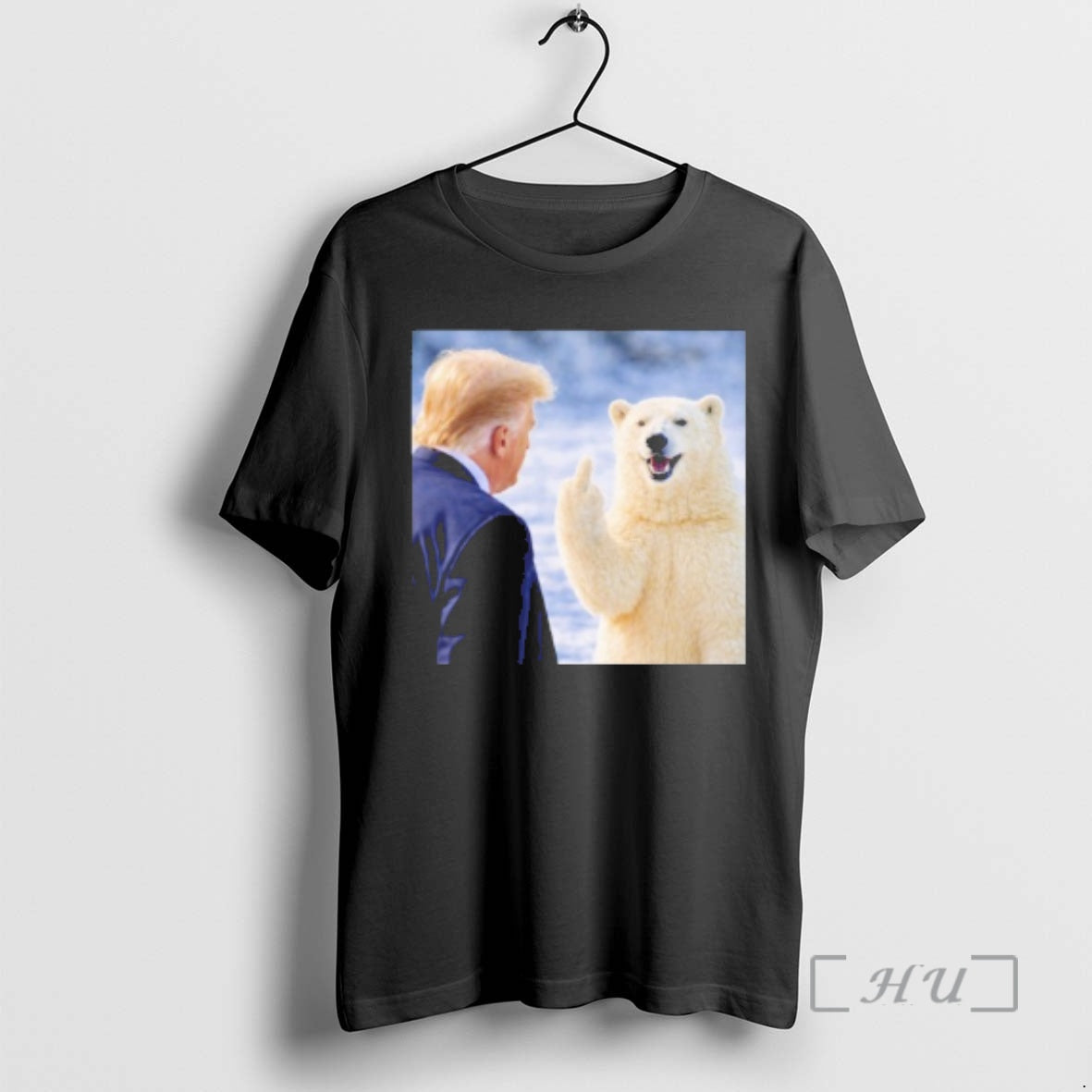 Officials Polar Bear Middle Finger Trump Anti Ice T-Shirts, Hoodie, Sweatshirt | DripVista.com