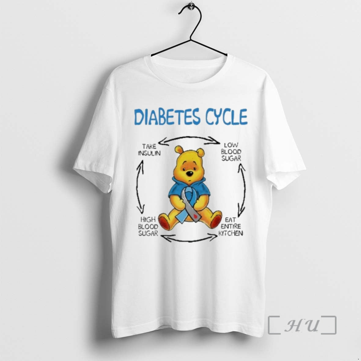 Officials Pooh Diabetes Cycle T-Shirts, Hoodie, Sweatshirt | DripVista.com