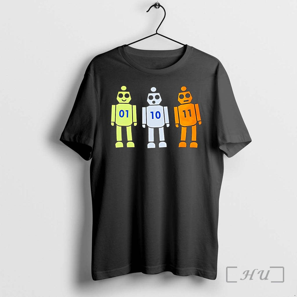 Officials Programming Robot 01 10 11 Binary Code Geek