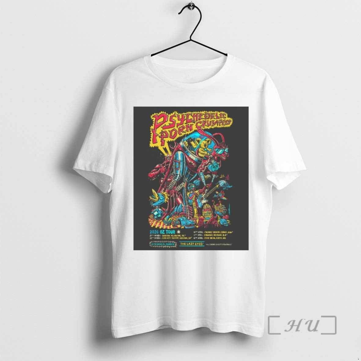 Officials Psychedelic Porn Crumpets Oz 2026 Shows The Lazy Eyes T-Shirts, Hoodie, Sweatshirt | DripVista.com
