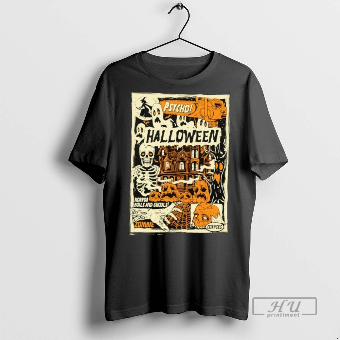 Officials Psycho Halloween Horror Boils And Ghouls Zombie Corpses T Shirt Sweatshirt Hoodies