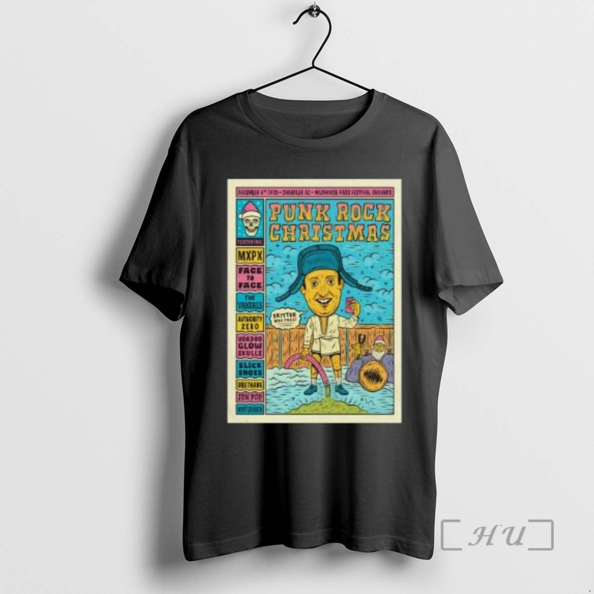 Officials Punk Rock Christmas December 6 2025 Chandler Az Circle Black Premium T Shirts Sweater Hoodie, Sweatshirt