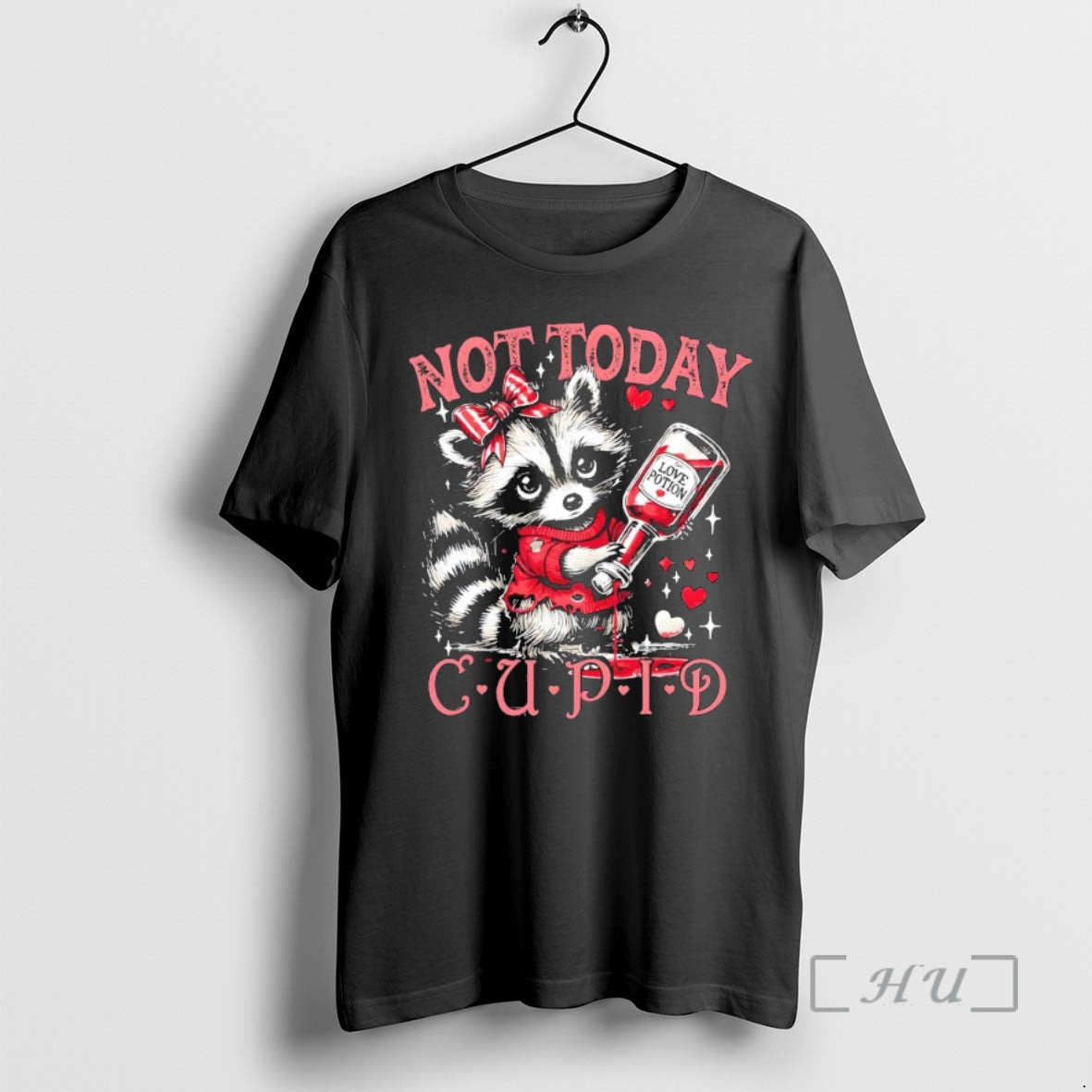 Officials Raccoon Not Today Cupid Valentines Day T-Shirts, Hoodie, Sweatshirt | DripVista.com