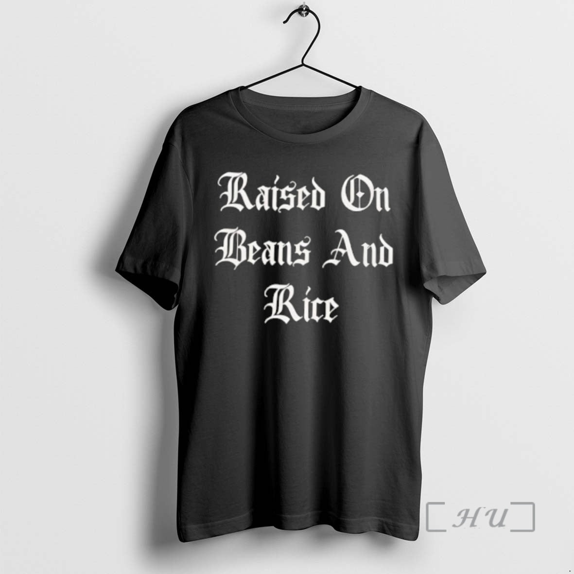 Officials Raised On Beans And Rice Old English Typography Aesthetic T-Shirts, Hoodie, Sweatshirt | DripVista.com