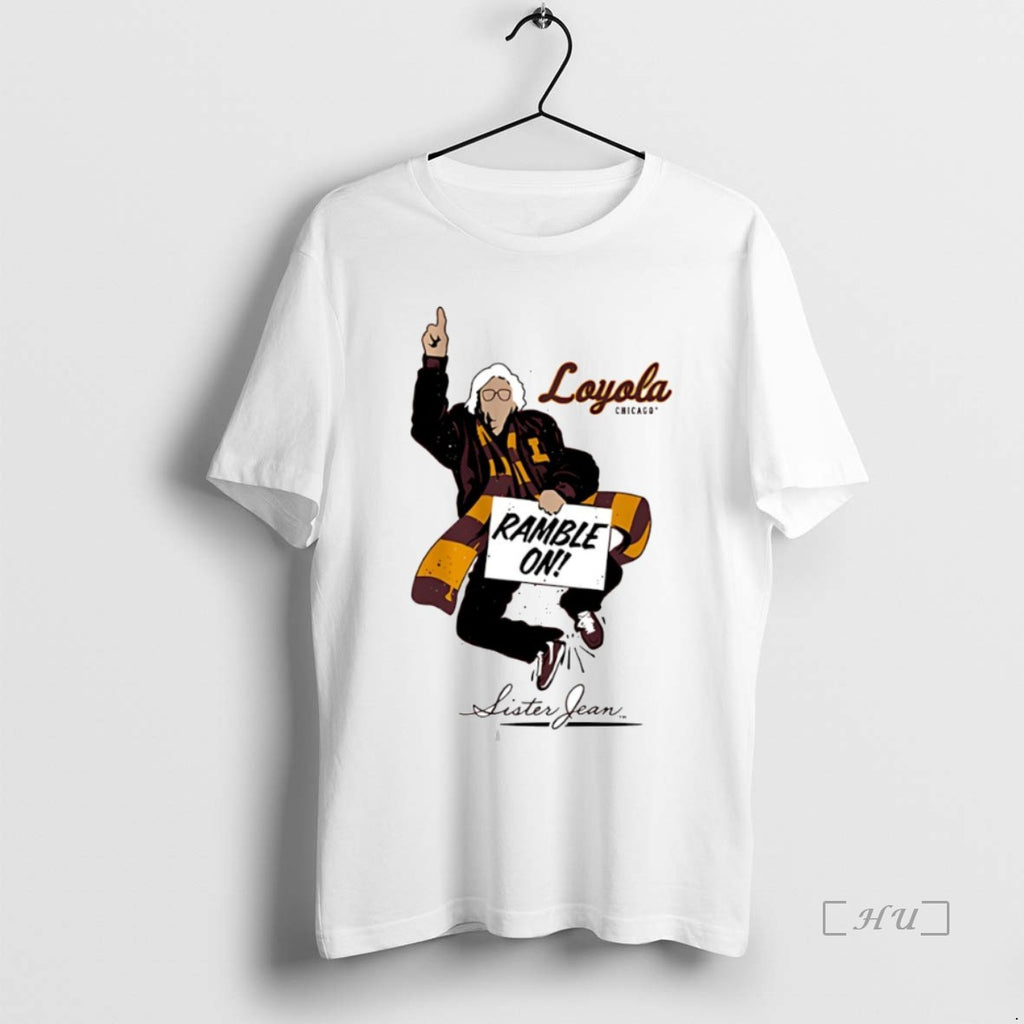 Officials Ramble On Sister Jean Loyola University Chicago Ramblers Circle T-Shirts, Hoodie, Sweatshirt | DripVista.com