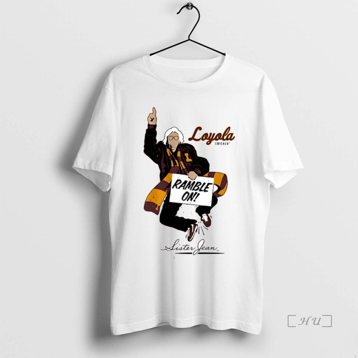 Officials Ramble On Sister Jean Loyola University Chicago Ramblers Circle T-Shirts, Hoodie, Sweatshirt | DripVista.com
