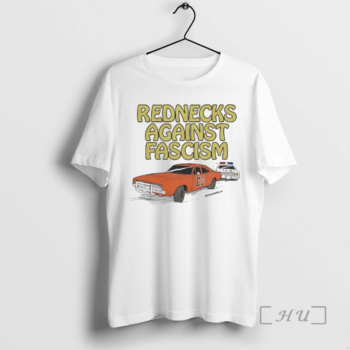 Officials Rednecks Against Fascism The Dukes Of Hazzard Car T-Shirts, Hoodie, Sweatshirt | DripVista.com