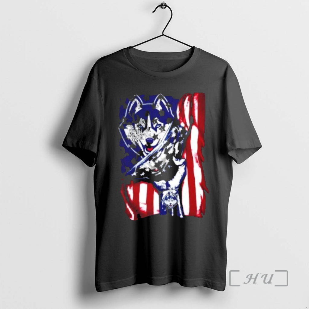 Officials Revealing The Glory Connecticut Huskies X Usa Flag T-Shirts, Hoodie, Sweatshirt | DripVista.com