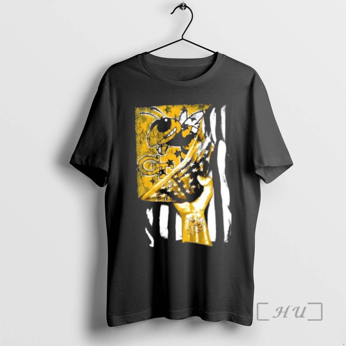 Officials Revealing The Glory Georgia Tech Yellow Jackets X Usa Flag Premium T Shirts Sweater Hoodie, Sweatshirt