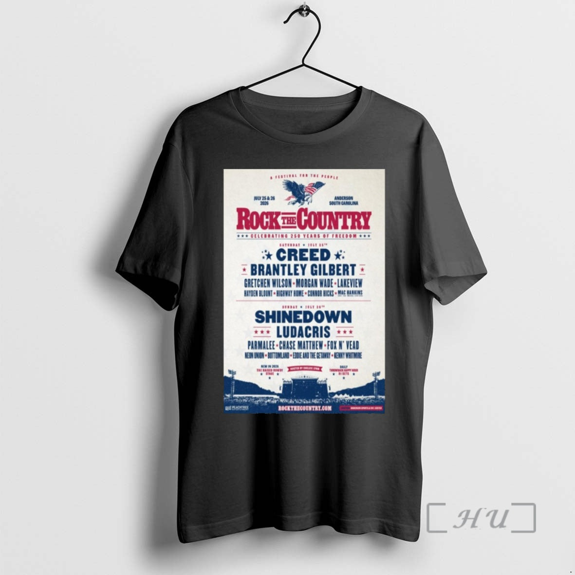 Officials Rock The Country Anderson South Carolina July 25 26 2026 Events Premium T Shirts Hoodie, Sweatshirt | DripVista.com