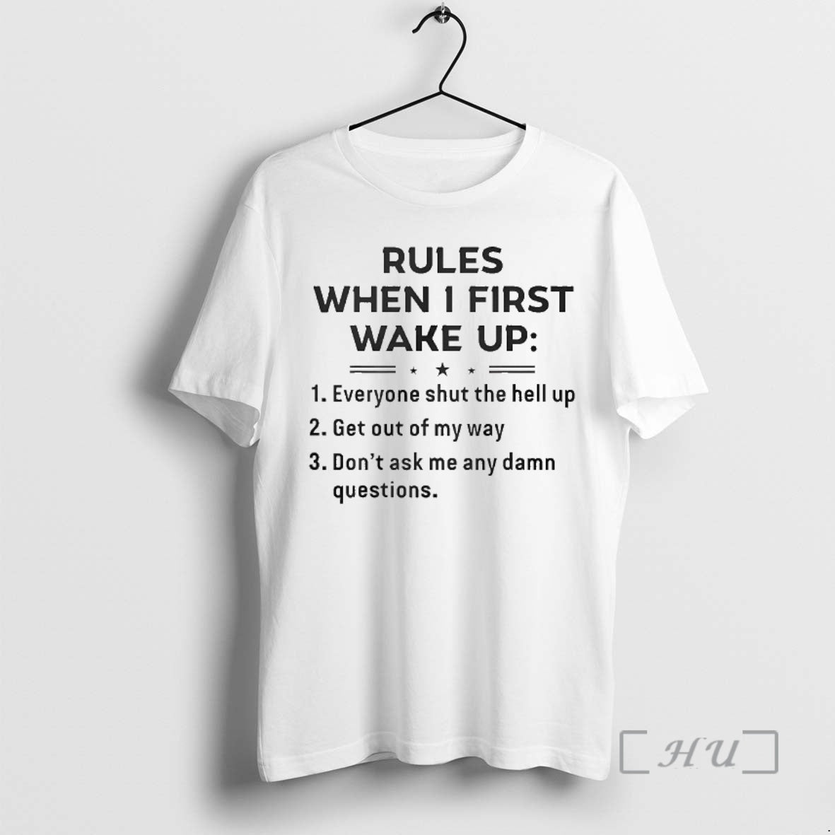 Officials Rules When I First Wake Up T-Shirts, Hoodie, Sweatshirt | DripVista.com