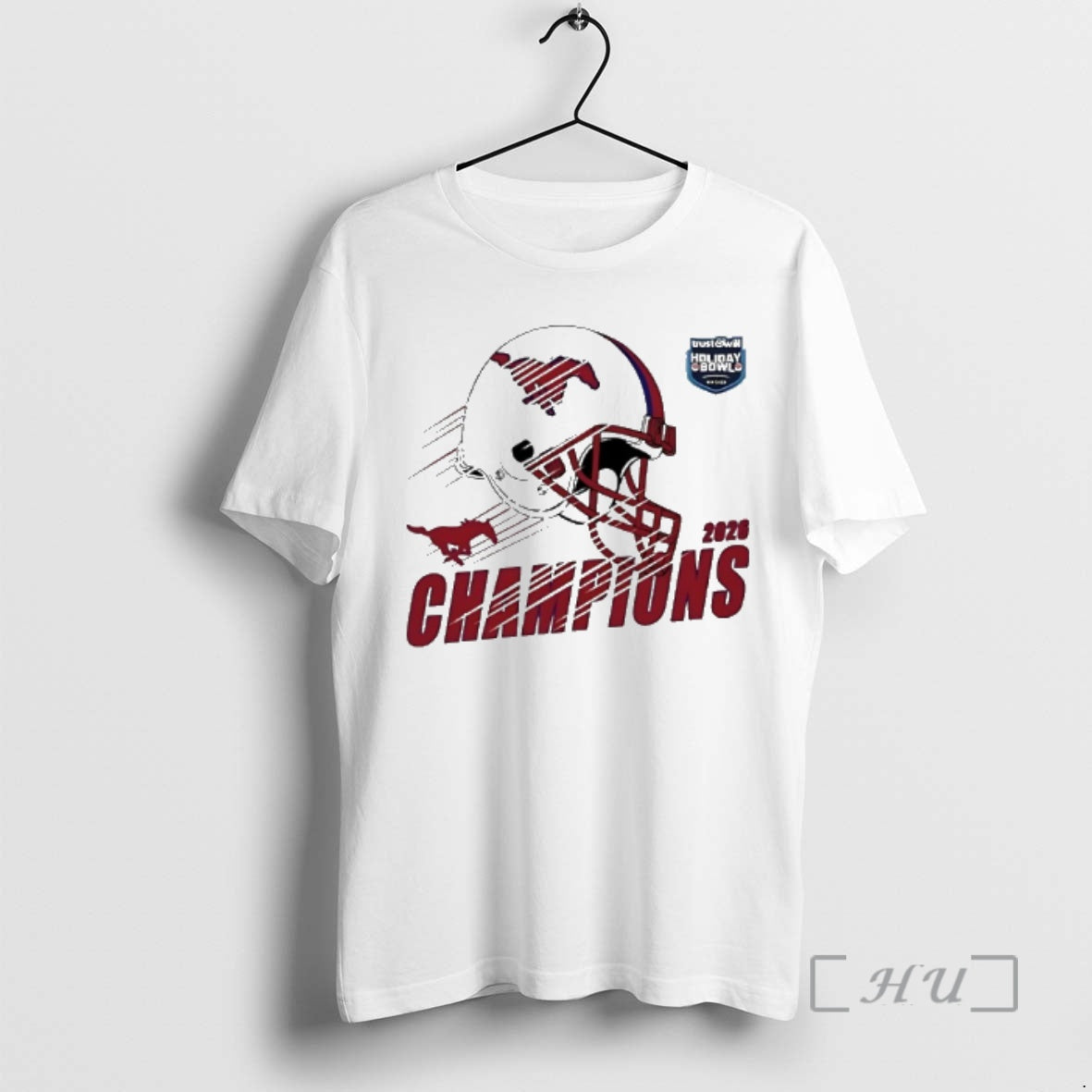 Officials Smu Mustangs Football Holiday Bowl Champions Helmet 2026 T-Shirts, Hoodie, Sweatshirt | DripVista.com